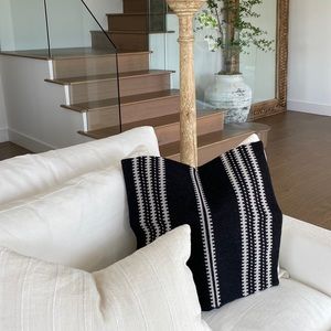 Restoration hardware wool and alpaca pillow covers